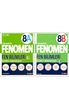 Fenomen 8. Sınıf Lgs Fen Bilimleri Soru Bankası A + B Kitabı 2 Kitap Fenomen 8. Sınıf Lgs Fen Bilimleri Soru Bankası A + B Kitabı 2 Kitap