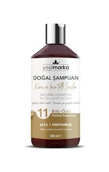 Yeşilmarka Doğal Kuru ve İnce Telli Saçlar için Şampuan 400 ML Yeşilmarka Doğal Kuru ve İnce Telli Saçlar için Şampuan 400 ML