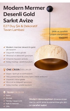 Modern Krem Gold Sarkıt Avize E27 Duy Metal Gövde Minimal Dekoratif Tavan Lambası 1 Modern Krem Gold Sarkıt Avize E27 Duy Metal Gövde Minimal Dekoratif Tavan Lambası 1