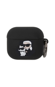 Apple Uyumlu AirPods 3. Nesil Kılıf Karl Lagerfeld Lisanslı Karl&choupette 3d Silikon Siyah Apple Uyumlu AirPods 3. Nesil Kılıf Karl Lagerfeld Lisanslı Karl&choupette 3d Silikon Siyah