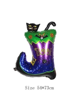 Atyticaret Halloween Çizmeli Kara Kedi Folyo Balon Çok Renkli Atyticaret Halloween Çizmeli Kara Kedi Folyo Balon Çok Renkli