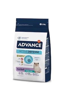 Advance Hairball Kısırlaştırılmış Tüy Yumağı Önleyici Kedi Maması 1,5 Kg Advance Hairball Kısırlaştırılmış Tüy Yumağı Önleyici Kedi Maması 1,5 Kg