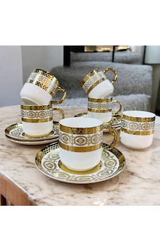 Lenora 6 Lı Kahve Fincan Takımı - B Çok Renkli Lenora 6 Lı Kahve Fincan Takımı - B Çok Renkli