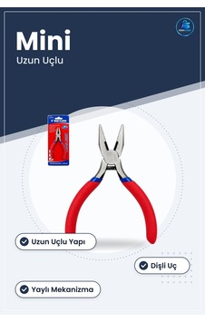 Mini Pense Kartelada Uzun Uçlu Hırdavat El Aleti Atölye Tamir Ele Mini Pense Kartelada Uzun Uçlu Hırdavat El Aleti Atölye Tamir Ele