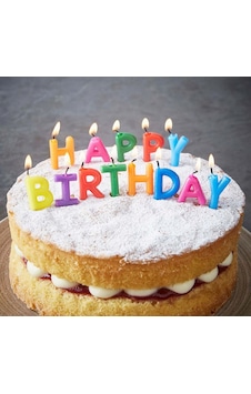 Cosmotex Happy Birthday Yazılabilen Rengarenk Doğum Günü Mumu 13