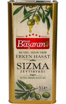 Başaran Soğuk Sıkım Erken Hasat Natürel Sızma Zeytinyağı Teneke 5 L Başaran Soğuk Sıkım Erken Hasat Natürel Sızma Zeytinyağı Teneke 5 L