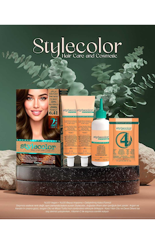 Stylecolor Bitkisel İçerikli Vegan Krem Saç Boyası 6.41 - Fındık Kahvesi Stylecolor Bitkisel İçerikli Vegan Krem Saç Boyası 6.41 - Fındık Kahvesi