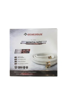 Generous 1/4 - 3/8 Klima Montaj Seti 5 Metre Alüminyum Montaj Kiti Nette Parça
