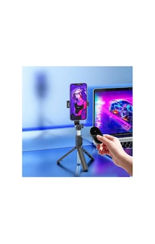 Lexroo Rabsev Bluetooth Kumandalı Selfie Çubuğu Ve Tripod, Siyah, Taşınabilir, 75cm Lexroo Rabsev Bluetooth Kumandalı Selfie Çubuğu Ve Tripod, Siyah, Taşınabilir, 75cm