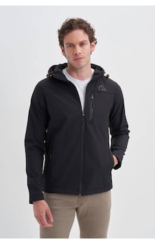 Cazador Outdoor Serisi Slim Fit Softshell Baharlık Mont Siyah Cazador Outdoor Serisi Slim Fit Softshell Baharlık Mont Siyah