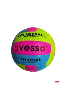 Avessa VLM-700 Soft 280 gr Fosforlu Voleybol Topu Pembe-Mavi Pembe - Mavi
