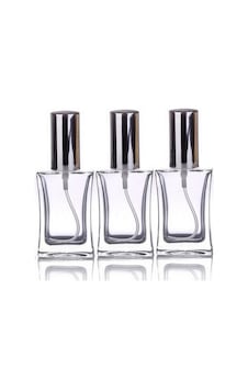 Paradise 3 Adet50 Ml Cam Kolonya Parfüm Valfli Boş Şişe Gümüş Rnk Paradise 3 Adet50 Ml Cam Kolonya Parfüm Valfli Boş Şişe Gümüş Rnk