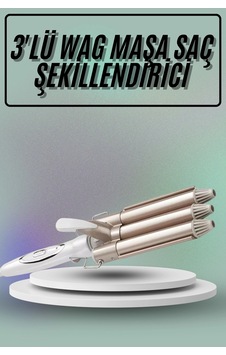 Saç Şekillendirici Wag Maşa Üçlü Yüksek Isı Ayarlı Seramik Kaplama - 8912733447040 Saç Şekillendirici Wag Maşa Üçlü Yüksek Isı Ayarlı Seramik Kaplama - 8912733447040