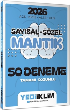 Yediiklim 2026 Ags Kpss Ales Dgs Sayısal Sözel Mantık Tamamı Çözümlü 50 Deneme Yediiklim 2026 Ags Kpss Ales Dgs Sayısal Sözel Mantık Tamamı Çözümlü 50 Deneme