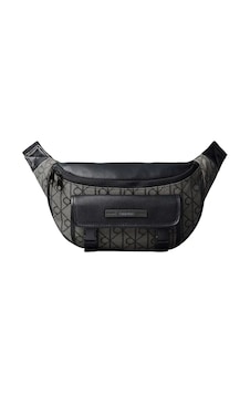 Calvin Klein Mıxed Emblem Aop Waı, 7ul Siyah Erkek Bel Çantası Calvin Klein Mıxed Emblem Aop Waı, 7ul Siyah Erkek Bel Çantası