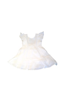 Çıkoby Kız Çocuk Dokuma Elbise Ckb-30726 Beyaz Çıkoby Kız Çocuk Dokuma Elbise Ckb-30726 Beyaz