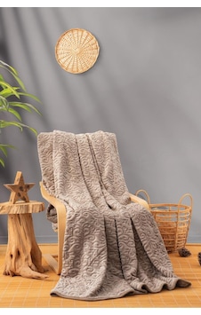 Cotton Box Emboss Çift Kişilik Battaniye 220 240 Bej Bej Cotton Box Emboss Çift Kişilik Battaniye 220 240 Bej Bej