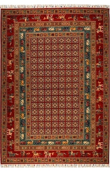 Çam Halı Sultani 823 Kırmızı Yün Ve Bambu İle Özel Tezgahlarda Üretilen Otantik Desenli El Emeği Modern Uşak Halısı Kırmızı Çam Halı Sultani 823 Kırmızı Yün Ve Bambu İle Özel Tezgahlarda Üretilen Otantik Desenli El Emeği Modern Uşak Halısı Kırmızı