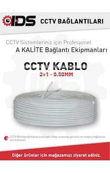 A - 2+1 Cctv Kamera Kablosu 0.50Mm 100M A - 2+1 Cctv Kamera Kablosu 0.50Mm 100M