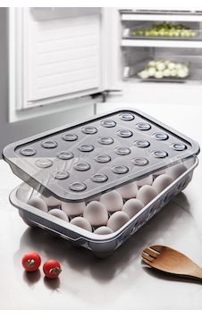 KitchenLife 24'lü Kilitli Kapaklı Buzdolabı İçi Yumurtalık - Yumurta Saklama Kabı KitchenLife 24'lü Kilitli Kapaklı Buzdolabı İçi Yumurtalık - Yumurta Saklama Kabı