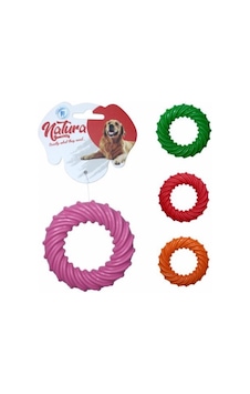 Natura 10 CM Plastik Halka Köpek Oyuncağı Çok Renkli Natura 10 CM Plastik Halka Köpek Oyuncağı Çok Renkli