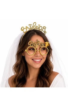 Go İthalat Bride To Be Gold Taç Ve Parti Gözlüğü Seti Altın Go İthalat Bride To Be Gold Taç Ve Parti Gözlüğü Seti Altın