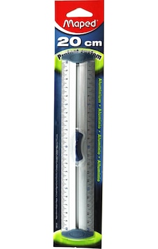 Maped Alüminyum Çift Desimetre Cetvel 20 CM