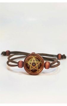 Tahtakolik Pentagram Yıldızı Ahşap Bileklik Tek Ebat N11.55772 Kahverengi Tahtakolik Pentagram Yıldızı Ahşap Bileklik Tek Ebat N11.55772 Kahverengi
