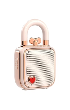Love-lock Bluetooth Hoparlör, Küçük Taşınabilir Müzik Kutusu, Kablosuz Stereo Eşleştirme, Retro Ses Kutusu, Sevimli Masaüstü Dekorasyonu, Kızlar İçin, Pembe
