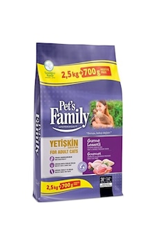 Pet's Family Gurme Yetişkin Kedi Maması 2500 G + 700 G Pet's Family Gurme Yetişkin Kedi Maması 2500 G + 700 G