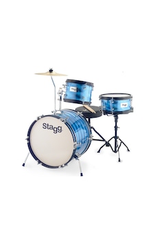 Stagg Tım Jr 3/16b Bl 3 Parça Çocuk Akustik Davul Seti Mavi
