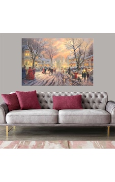 Es10 Dekoratif Baskı İllüstrasyon Sokak ve İnsanlar Kanvas Tablo (120 x 80) Es10 Dekoratif Baskı İllüstrasyon Sokak ve İnsanlar Kanvas Tablo (120 x 80)