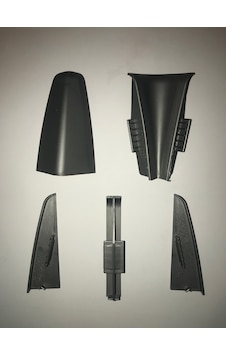 Laminat Parke Süpürgelik Köşe Bağlantı Aparatı 8 Cm Antrasit Gri Laminat Parke Süpürgelik Köşe Bağlantı Aparatı 8 Cm Antrasit Gri