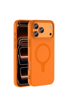 Noktaks - İphone 17 Pro Max Uyumlu Kılıf Magsafe Özellikli Aris Silikon Kapak - Turuncu - T42748 Noktaks - İphone 17 Pro Max Uyumlu Kılıf Magsafe Özellikli Aris Silikon Kapak - Turuncu - T42748
