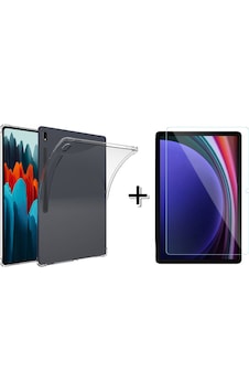 Forzacase Samsung Galaxy Tab Uyumlu S9 Fe Plus 12.4 Anti Shock Silikon Kılıf + Temperli Kırılmaz Cam - Fc014 Şeffaf Forzacase Samsung Galaxy Tab Uyumlu S9 Fe Plus 12.4 Anti Shock Silikon Kılıf + Temperli Kırılmaz Cam - Fc014 Şeffaf