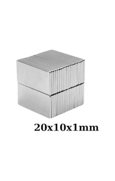 20x10x1mm Neodyum Güçlü Mıknatıs - Neodim Magnet 20x10x1mm Neodyum Güçlü Mıknatıs - Neodim Magnet