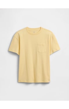 Gap V-spr Pocket Crew Tee Sarı Gap V-spr Pocket Crew Tee Sarı