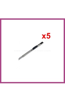Gees Global Metal Dar Maket Bıçağı İnce Falçata 9mm 5 Adet Gbzs Gees Global Metal Dar Maket Bıçağı İnce Falçata 9mm 5 Adet Gbzs