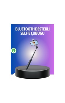 Bluetooth Selfie Çubuğu Uzaktan Kumandalı Renk