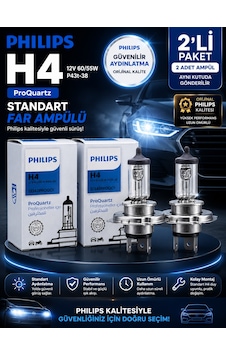 H4 Proquartz 12v 60/55w Standart Far Ampulü Kalite Güçlü Ve Stabil Aydınlatma 2 Adet H4 Proquartz 12v 60/55w Standart Far Ampulü Kalite Güçlü Ve Stabil Aydınlatma 2 Adet