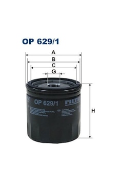FILTRON OP629/1 Yag Filtresi ( Ford : Focus Fiesta Mondeo Benzinli 08- / Volvo: S40-V50-C30-V40-S60-S80-Xc60 (05-20) OP6291 (WA753658)