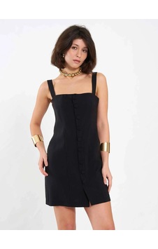 Elora Atelier Düğme Aksesuarlı Mini Elbise Çok Renkli Elora Atelier Düğme Aksesuarlı Mini Elbise Çok Renkli