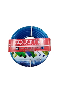 Aquamar Süper Silikonlu Şeffaf Hortum 1/2 25 Mt Mavi Aquamar Süper Silikonlu Şeffaf Hortum 1/2 25 Mt Mavi