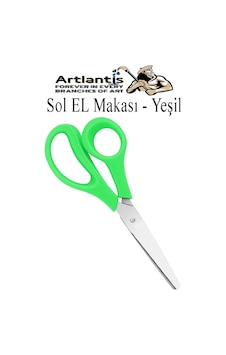 Sol El Makası 1 Adet Solak Okul Makası Plastik Saplı Solel İçin Makas Okul Öğrenci Makası Küt Uçlu Paslanmaz Çelik Yeşil Sol El Makası 1 Adet Solak Okul Makası Plastik Saplı Solel İçin Makas Okul Öğrenci Makası Küt Uçlu Paslanmaz Çelik Yeşil