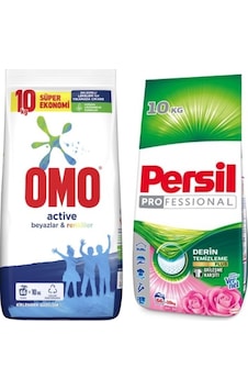 Omo Matik 10 Kg + Persil Matik Gülün Büyüsü 10 Kg
