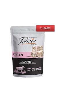 Felicia Kuzulu Tahılsız Pouch Konserve Yavru Kedi Maması 12 x 85 G Felicia Kuzulu Tahılsız Pouch Konserve Yavru Kedi Maması 12 x 85 G