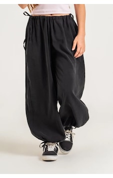 Noble Kids Kız Çocuk Tensel Kumaş Şalvar Pantolon Siyah Noble Kids Kız Çocuk Tensel Kumaş Şalvar Pantolon Siyah