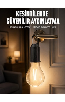 Şarjlı Aydınlatma Ampul Tasarımlı Ambians Işık Askılı Kamp Lambası - 8912733712803 Şarjlı Aydınlatma Ampul Tasarımlı Ambians Işık Askılı Kamp Lambası - 8912733712803