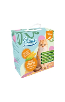 Prime Bitkisel Kokusuz Topaklaşan Kedi Kumu 8 L