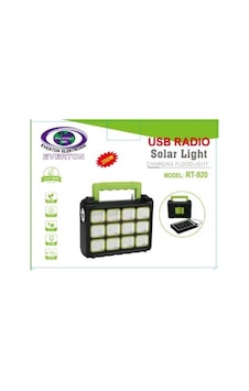 Everton Rt-920 Şarjlı 200w Solar Panelli Projektör Radyolu